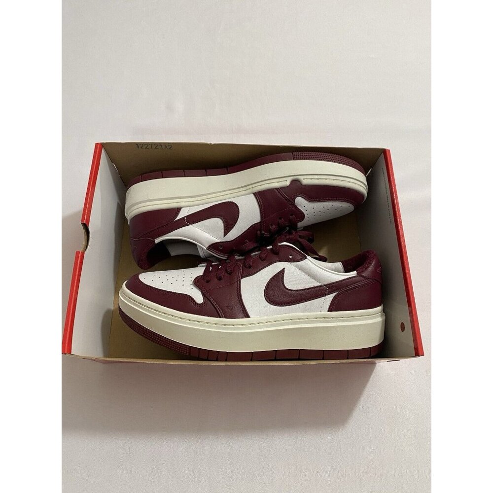Nike Jordan Athletic Shoes in Maroon and White